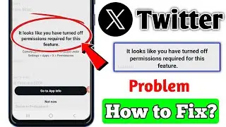 Twitter looks like you have turned off permissions required for this feature problem solve