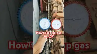 How to top up gas in AC #viralvideo #airconditioner #shortsfeed #shortsvideo #acservicing #ac260 #ac