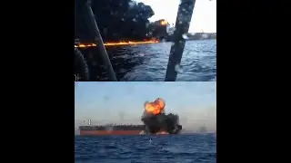 New Footage of Marine Drone Attack on Two Russian Tankers!