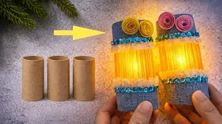 Don&rsquo;t throw away toilet paper roll ! Try this beautiful DIY lantern 🏮