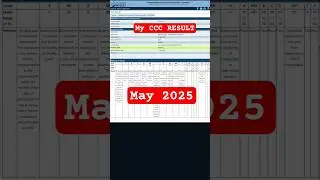 CCC MAY RESULT #cccmayresult #cccresult2025 #shortsfeed2025 #cccworldwideofficial