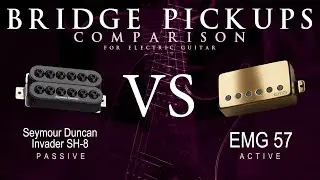 Seymour Duncan INVADER SH-8 vs EMG 57 - Bridge Guitar Pickup Comparison Tone Demo