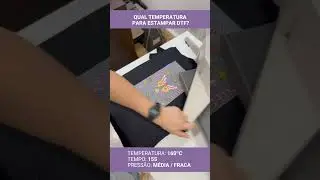 Qual temperatura para estampar DTF? 🤔🖨️ #dtf