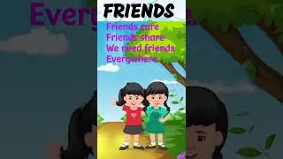 Friends Care,Friends Share#kidsvideo  #kidslearning #nurseryrhymes#shorts