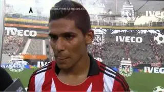 Franco Jara. Estudiantes 1 - Arsenal 0. Torneo Final 2014. Fecha 1. F&uacute;tbol Para Todos