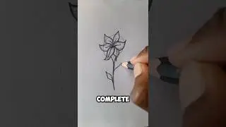 Pinterest-Style Flower Drawing Tutorial ✨ #art #shorts #foryou #tutorial #satisfying #howto #flowers