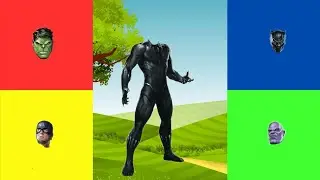 Wrong Heads Top Superheroes Spiderman, Hulk, Ironman, Black Panther Dance - Wrong Puzzle