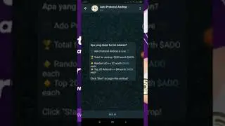 Airdrop: Ado Protocol Reward: $2 worth $ADO  Link:  