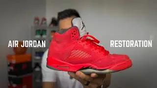 Air Jordan 5 Restoration - Red Suede 5's