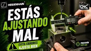 AJUSTAR Piezas en |FRESADORA|#cnc #programacion #cncmachine #canalcnc