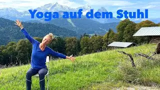 Stuhlyoga, Nacken entspannen, Selbstliebe, Herz öffnen, Liebe verströmen