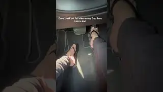 Driving in flip flops and barefoot.