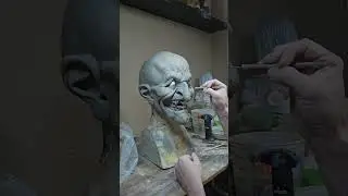fun witch mask sculpture. #wedclay #howto #maskmaking #witch #fantasy #sculpting