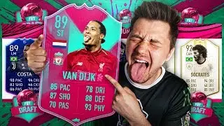 DRAFT z VIRGIL'em na ATAKU! - Gość jest POP**** 😱 FIFA 19 / DEV