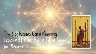 The 3 of Wands Card Meaning Explained | Rider Waite Tarot Guide for Beginners #3ofWandsTarot