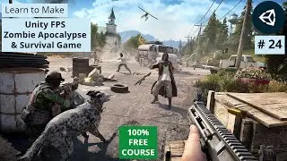 Crosshair & Blood effect | Unity3d Sniper Game | FPS Zombie Apocalypse Survival Game Development