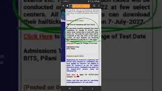 @BITSAT 2022 change your exam date if clashes with other exam #bitsat