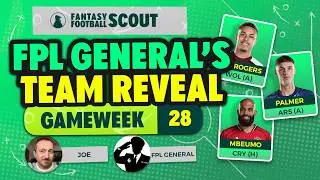 FPL GENERAL'S TEAM REVEAL GW28! 🔥 | BEST FWDs, MIDs + DEFs! 🎯 | Fantasy Premier League Tips 2025/26