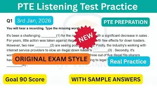PTE Listening Fill in the Blanks | High-Scoring Strategy, Tips & Practice | 3 Jan 2026 | MyPTECoach