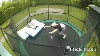 Fede tricks p&aring; trampolinen