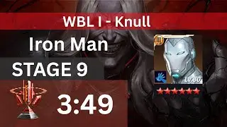 Marvel Future Fight | Iron Man (Superior Ironman Uniform) Level 80 Vs Knull WBL Stage 9
