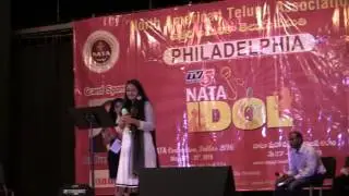Sudha Mokkapati singing in  NATA IDOL 2016 - Part-2