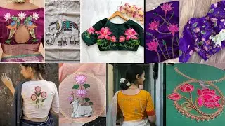 Timeless traditional: Tanjore paint blouse designs #usefulinformation #blouse 