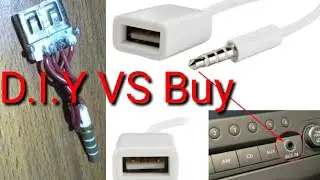 cara membuat AUX to USB / usb to aux / converter usb to audio jack