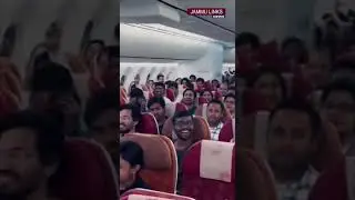 Visuals from inside the special Air India flight, with 212 Indian citizens from Israel on board
