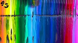 Very Satisfying and Relaxing Melting Crayons | ASMR