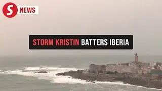 Storm Kristin sweeps Iberia, prompting red alerts and sea search