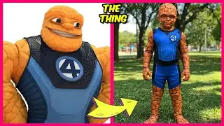 Marvel's Spidey Characters In Real Life + Body Part Quiz + their Favorite Snacks & More! | Thing
