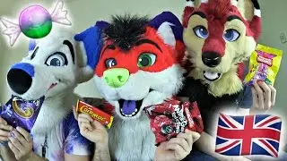 American Furries Try British Candy & Snacks (w/ @MarksBarks & @BookerFox)