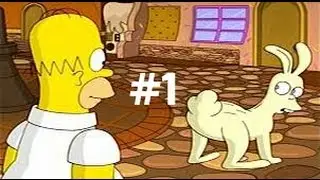 Simpsons Game Let's Play | Homer ball and The Bartman {1}
