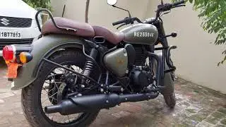 New Classic 350 Reborn Signals Marsh Grey Walk Around
