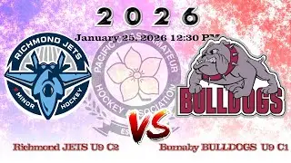2026 01 25  PRESIDENTS LEAGUE Burnaby Bulldog u9 C1  vs RICHMOND JETS  U9 C2 at  Richmond Ice Centre