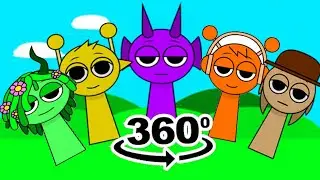 Сможете ли вы найти Vineria, Oren, Durple, Tan Tunner, Simon Incredibox Sprunki на ЭТИХ 360&deg; фото...