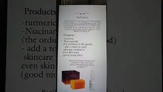 Products for dark spots