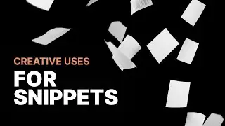 Creative Uses for Snippets - Novelcrafter Live