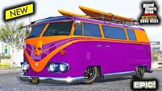 BF Surfer Custom Best Customization & Review in GTA 5 Online | NEW DLC Car | Volkswagen Type 2