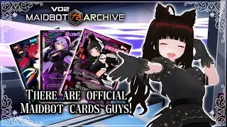 I CAN ACTUALLY HOLD THE MAIDBOTS 👾【Vindictive Drive 2: Maidbot Archive】PHYSICAL TRADING CARDS