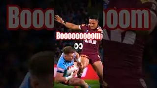 Valentine Holmes MONSTER HIT on Angus Crichton | Origin Game 3 2025 Shocker!#nrl2025 #nrl #rugby