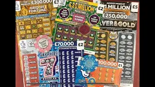 🤑🤑WOW, these cards keep on giving at the moment. Today we are scratching 6 of the UK Lottery cards🤑🤑