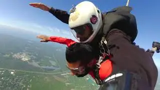 Tandem skydiving at Long Island Skydiving Center