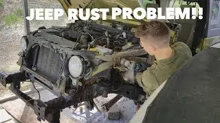 Rebuilding a wrecked Jeep Rubicon [part 4]  Rusty Frame Restoration