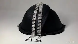 Eva Four Row Crystal Bra Straps