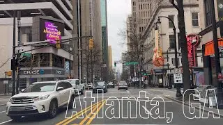 ✨ 4K Magical Wednesday Afternoon Drive 🚗 | Downtown ➡️ Midtown Atlanta 🌆