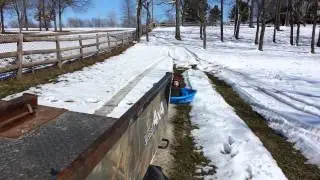 Sledding, Denny style.