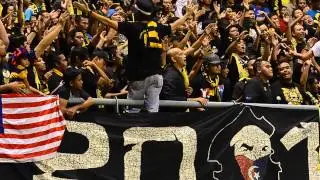 Selamanya Harimau Malaya - Ultras Malaya di Stadium Hoki Johor Bahru (video by Emdabeliu)