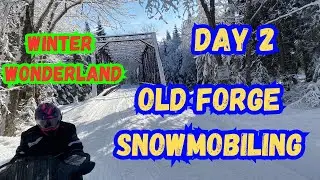 Old Forge Snowmobiling Day 2 Winter Wonderland